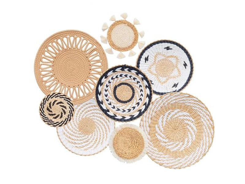 Decoración de pared de cocina marroquí estilo boho granja moderna