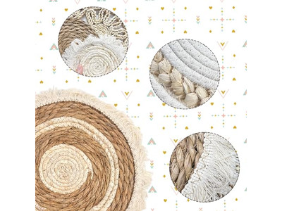 Decoraciones Nórdicas para el Hogar Decoración Africana de Ratán Habitación Infantil