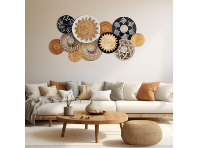 Decoración de Habitación Boho Pared Viviente para Dormitorio Colorido Costero