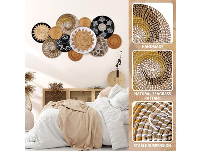 Decoración de Habitación Boho Pared Viviente para Dormitorio Colorido Costero