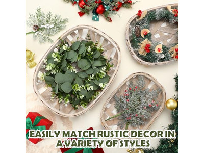 Decoración de pared de baño de ratán conjunto de pasto marino de 3 para restaurante